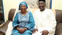 Hajia Mariama Bawumia and her son