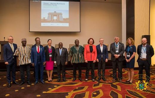 Nana Addo with Norway businessmen