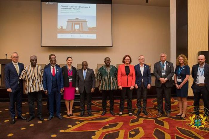 Nana Addo with Norway businessmen