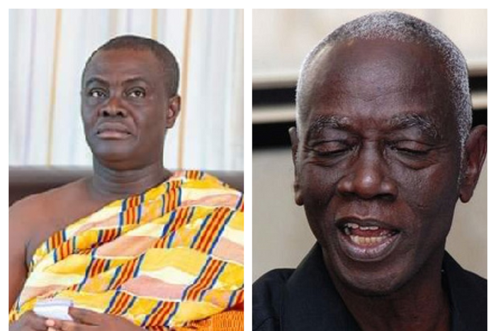 Dr Kwadwo Afari-Gyan, and the Dormaahene, Osagyefo Oseadeeyo Agyemang Badu II