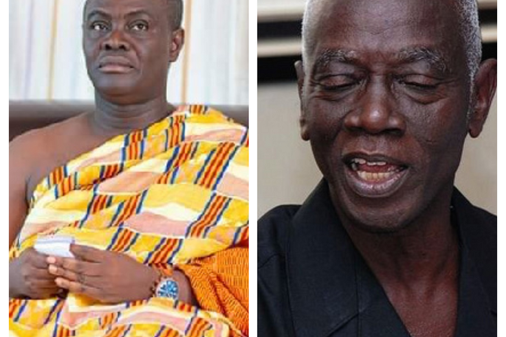 Dr Kwadwo Afari-Gyan, and the Dormaahene, Osagyefo Oseadeeyo Agyemang Badu II