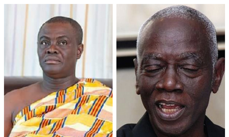Dr Kwadwo Afari-Gyan, and the Dormaahene, Osagyefo Oseadeeyo Agyemang Badu II