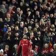 Egypt star Mohamed Salah soaks up the Anfield atmosphere while playing for Liverpool against Atletico Madrid in the Champions League this month.