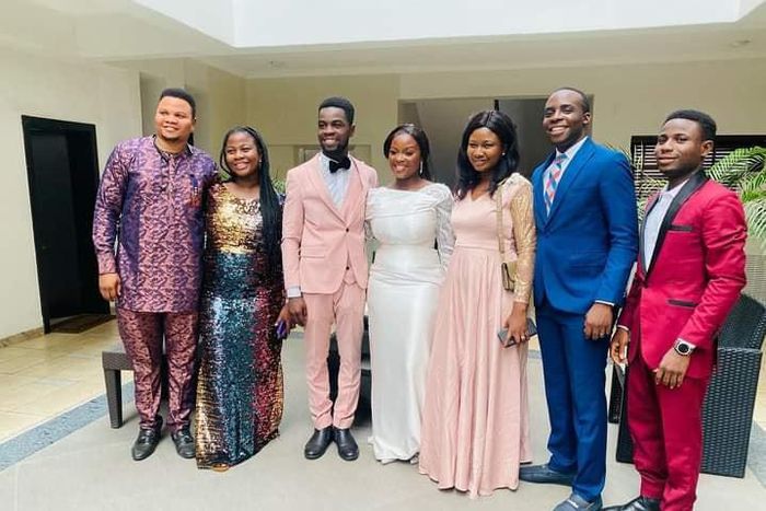 Nigerian couple go viral after inviting five guests to their wedding
