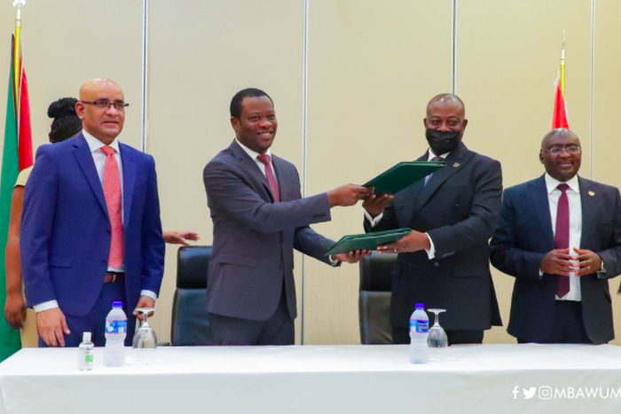 Ghana signs strategic partnership agreement with Guyana