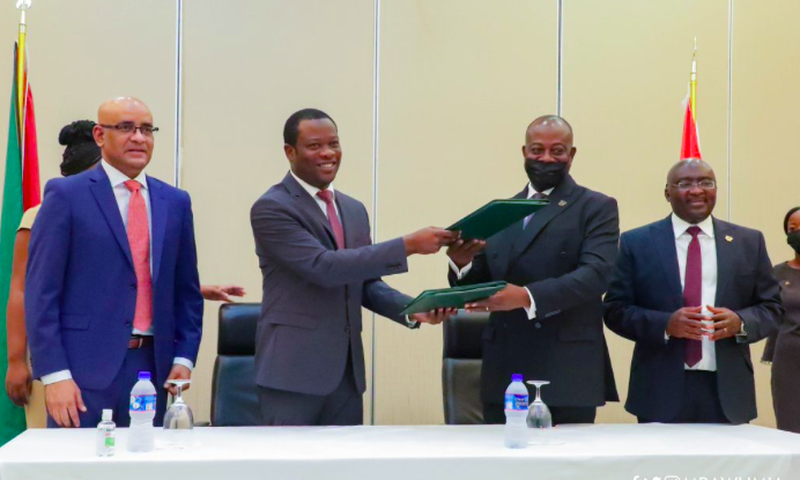 Ghana signs strategic partnership agreement with Guyana