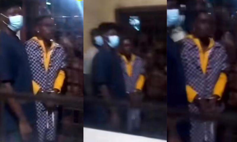 Shatta Wale in cell