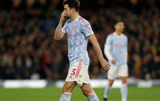 Manchester United captain Harry Maguire was sent off in his side's 4-1 defeat against Watford