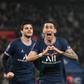 Angel Di Maria celebrates after scoring PSG's late winner against Lille