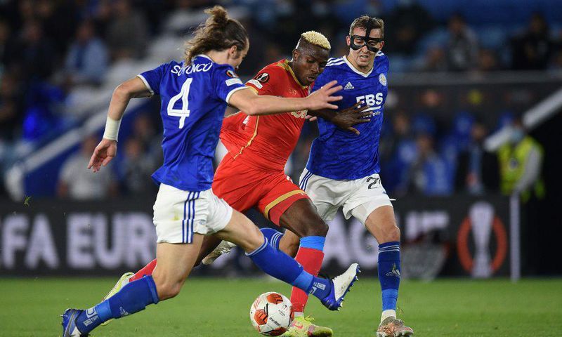Napoli's Victor Osimhen scored the winner when they met Leicester in September but misses this week's game through injury