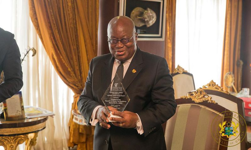 Nana Addo receives 'Lifetime Achievement Award'