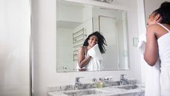 Here’s why you shouldn’t use a towel to dry your face