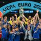 Italy captain Chiellini raises the European Championship trophy