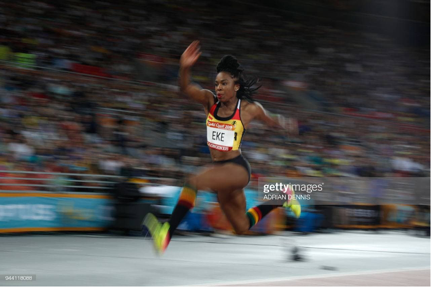 Nadia Eke at the Gold Coast 2018 Commonwealth games [Photo credit- Adrian Dennis:AFP via Ghetty Images]