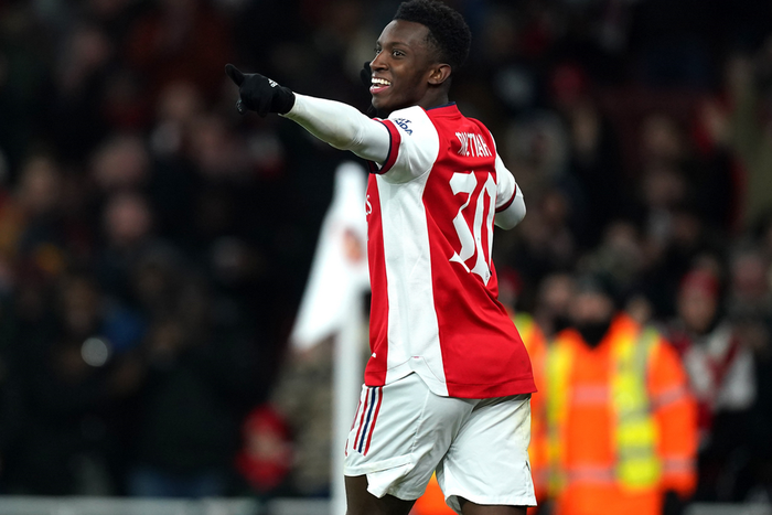 Eddie Nketiah bags hat-trick as Arsenal reach semi-finals of Carabao Cup