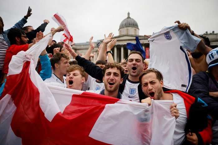 Stay at home - England supporters have been urged against travelling to Rome for the Euro 2020 quarter-final with Ukraine after celebrating a 2-0 win over Germany in London