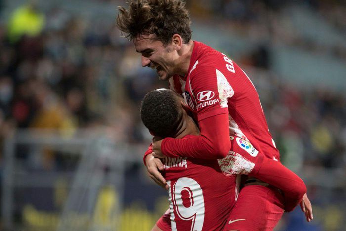Matheus Cunha (L) and Antoine Griezmann (R) were both on the scoresheet for Atletico