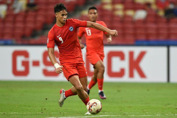 Singapore's Ikhsan Fandi levelled the score at the National Stadium