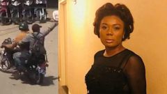 Armed robbers attacked Bridget Otoo's shop