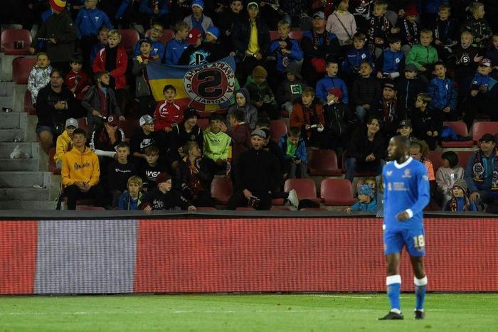 Rangers midfielder Glen Kamara was booed by a crowd of school children in Prague