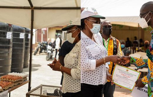 Overall Best Farmer in Accra Metropolis honoured with polytank, fertilizers, insecticides, seeds