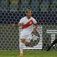 Peru's Miguel Trauco celebrates after scoring the decisive goal in Peru's penalty shoot-out victory over Paraguay in the Copa America quarter-finals