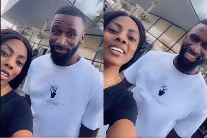 Video: Nana Aba Anamoah hangs out with Chelsea defender Antonio Rudiger