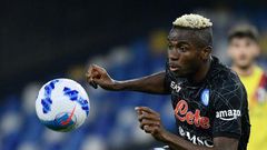Osimhen has scored nine goals in all competitions for Napoli this season