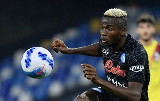 Osimhen has scored nine goals in all competitions for Napoli this season