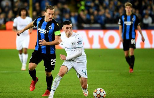 Phil Foden excelled against Club Brugge playing as a false number nine
