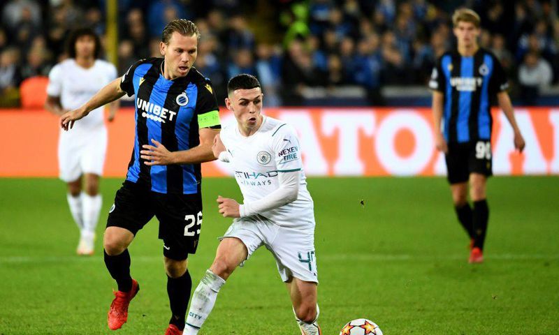 Phil Foden excelled against Club Brugge playing as a false number nine