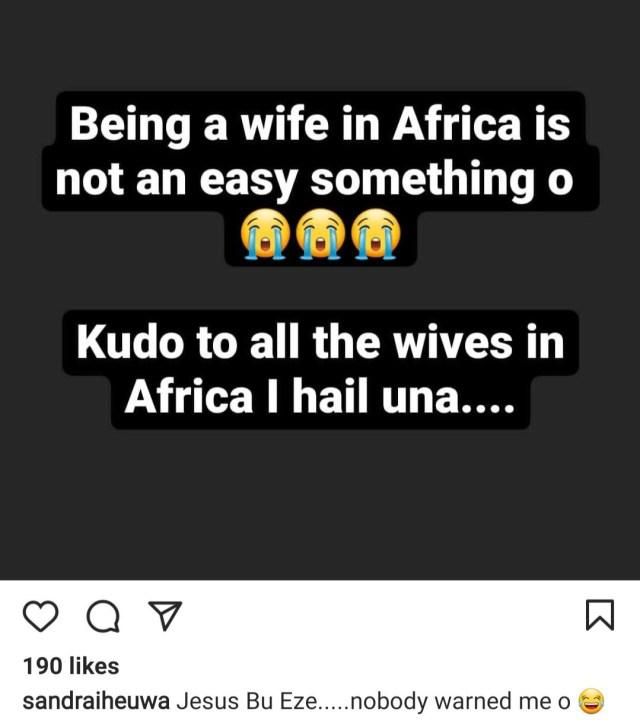 “Nobody warned me that being a wife in Africa is not easy” – Entrepreneur cries 2 months after marriage