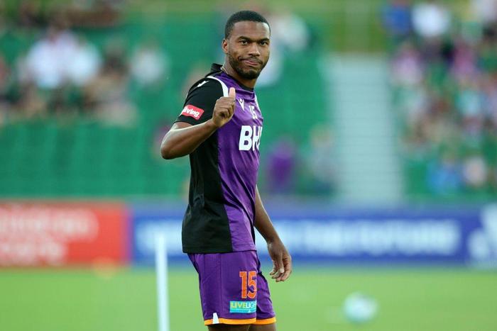 Former England forward Daniel Sturridge made his debut for Perth Glory in the A-League on Saturday