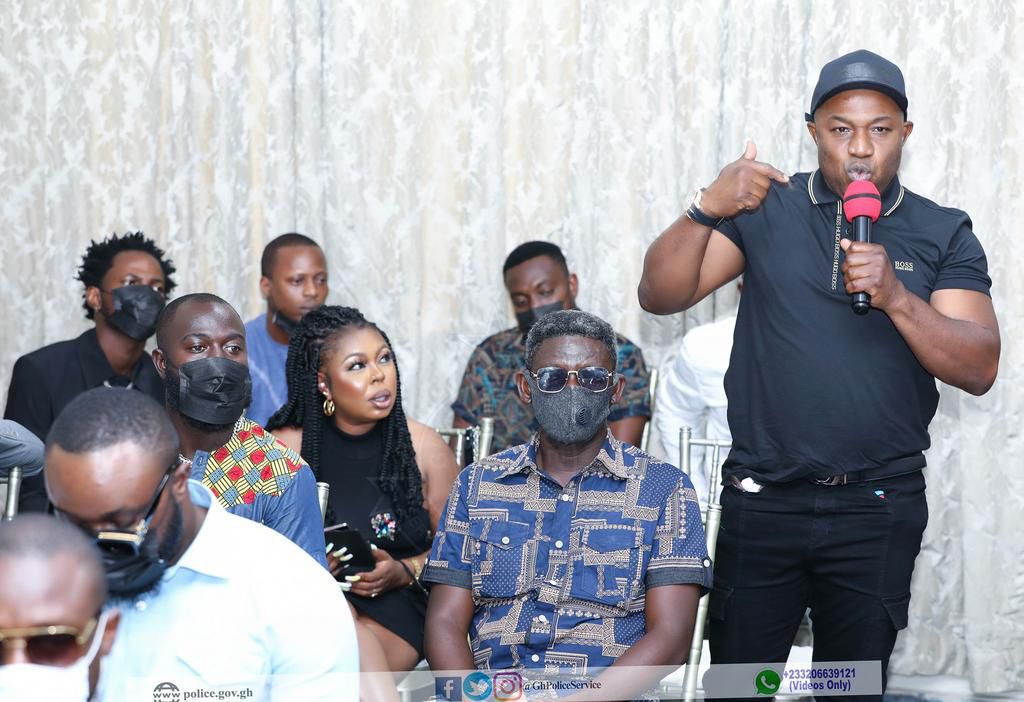 Roger Quartey spotted at the meeting with the IGP