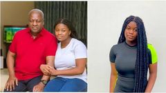 Farida and her father John Mahama