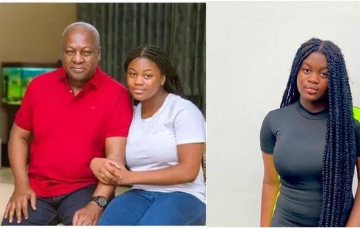Farida and her father John Mahama