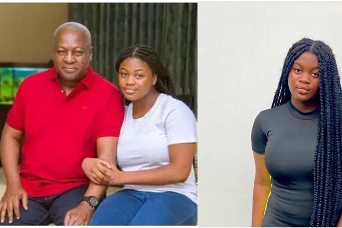 Farida and her father John Mahama