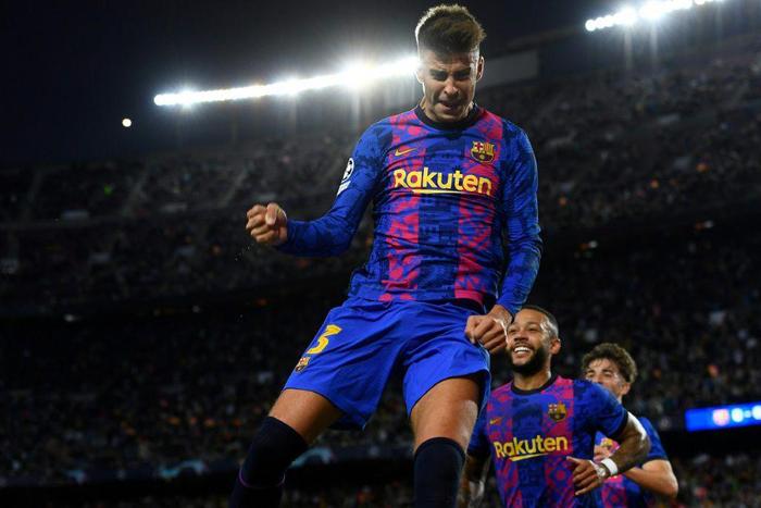 Gerard Pique scored the winner as Barcelona edged past Dynamo Kiev 1-0 in the Champions League on Wednesday.