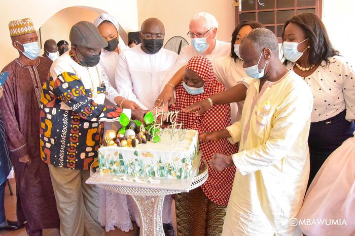 Bawumia feast with cured lepers on his 58th birthday