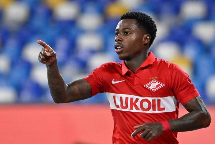 Spartak Moscow's Dutch forward Quincy Promes