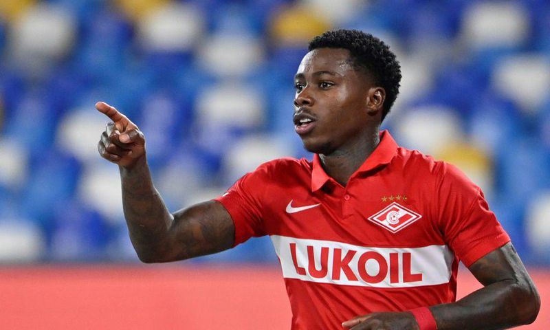 Spartak Moscow's Dutch forward Quincy Promes