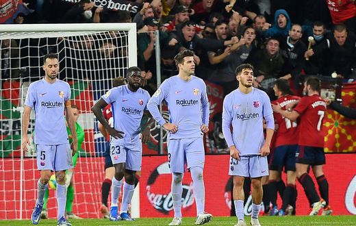 Barcelona were denied a much-needed win against Osasuna in La Liga