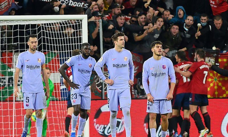 Barcelona were denied a much-needed win against Osasuna in La Liga