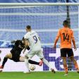 Karim Benzema scored twice in Real Madrid's Champions League win over Shakhtar Donetsk