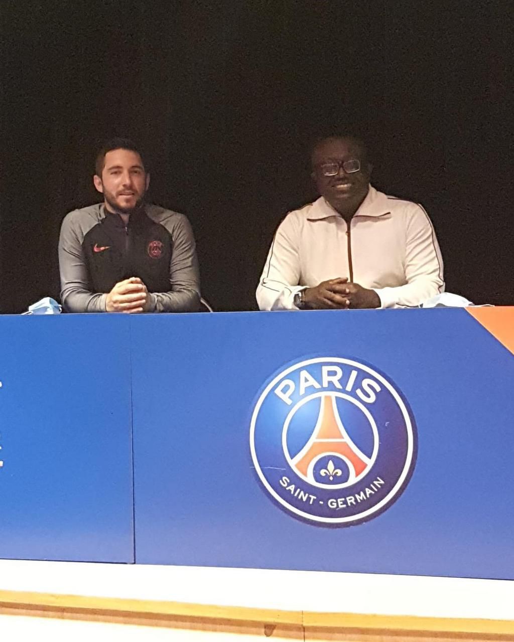Bola Ray meets PSG’s head of logistics