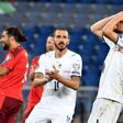 Jorginho (R) missed a penalty but Italy set a new record for longest unbeaten run