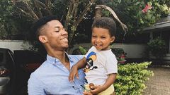 KiDi with his son Zayn