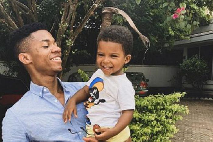 KiDi with his son Zayn