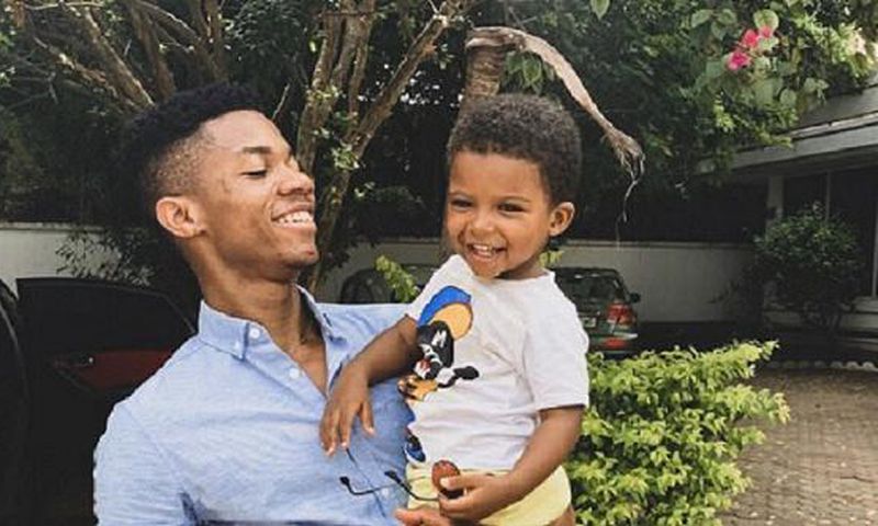 KiDi with his son Zayn