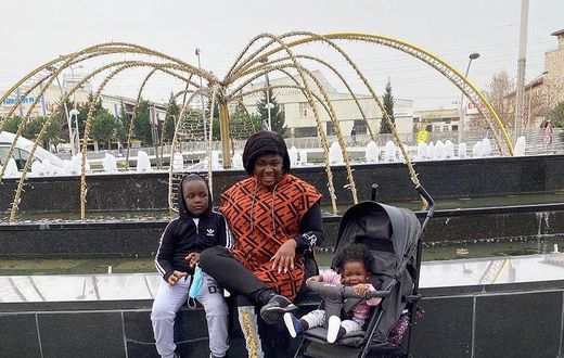 Tracey Boakye goes shopping with her kids in Dubai